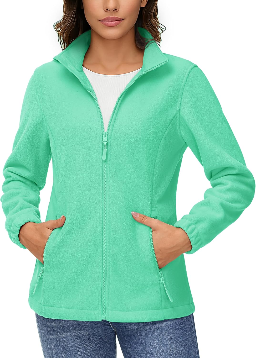 TACVASEN Women's Soft Fleece Jacket for Winter Warmth and Style