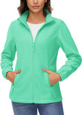 TACVASEN Women's Soft Fleece Jacket Lightweight Full Zip - Warm is