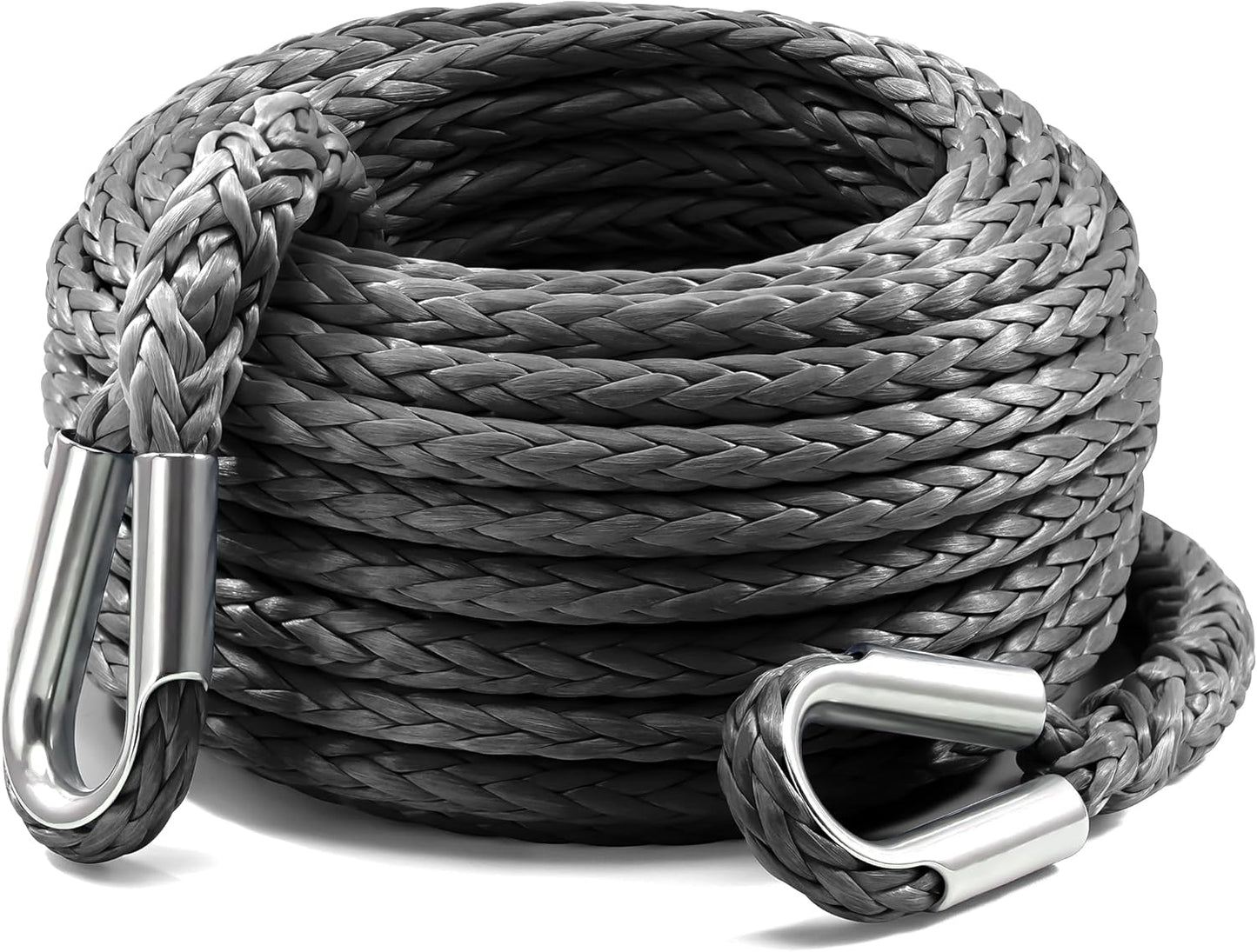 Kolvoii Winch Rope Extension 3/8 Inch x 50 Ft for Off Road Use