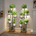 Plant Stand Indoor with Grow Light - 2 Pack 6-Tier Corner Shelves
