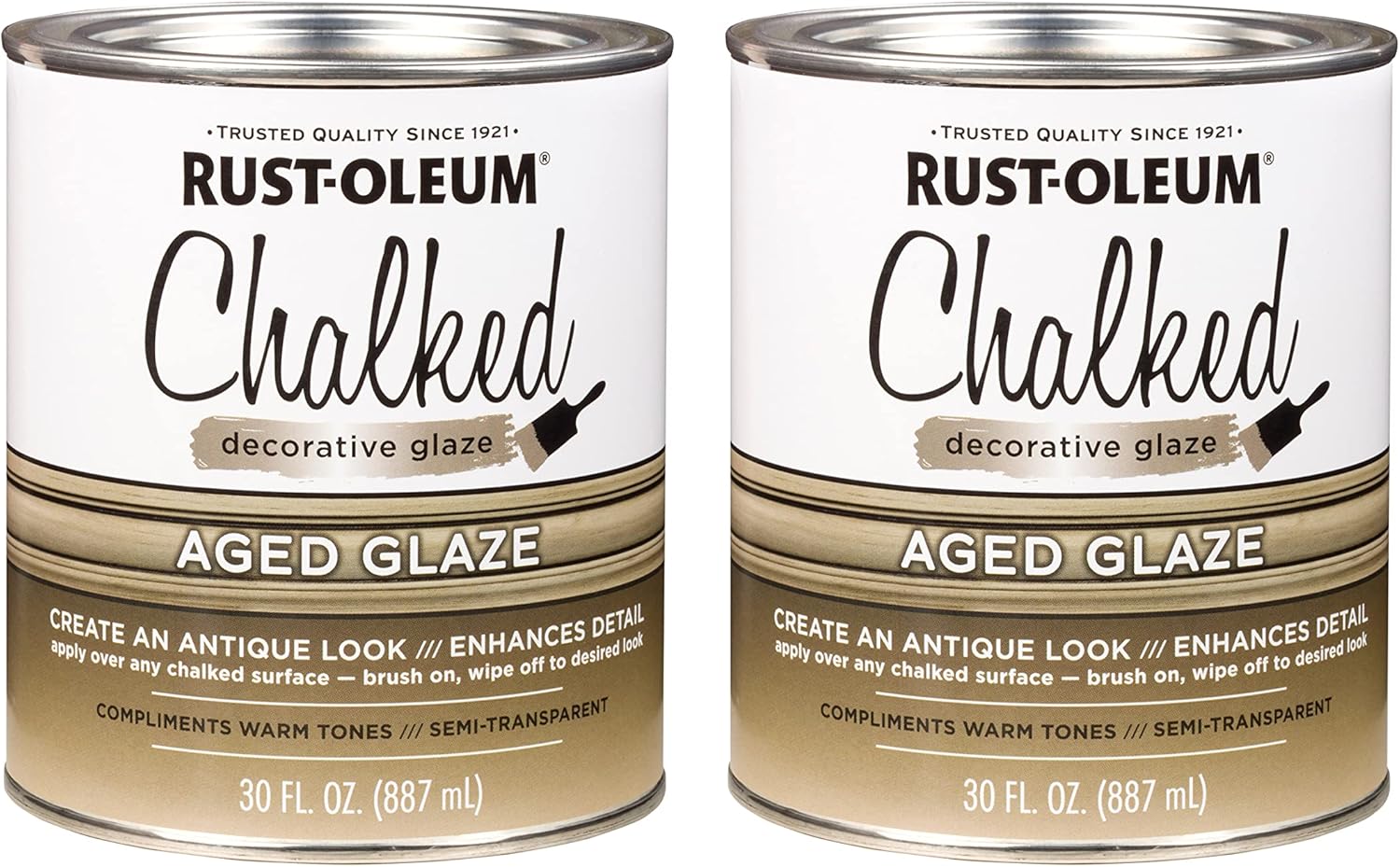 Rust-Oleum Chalked Decorative Glaze for Antique Finishes 2 Pack
