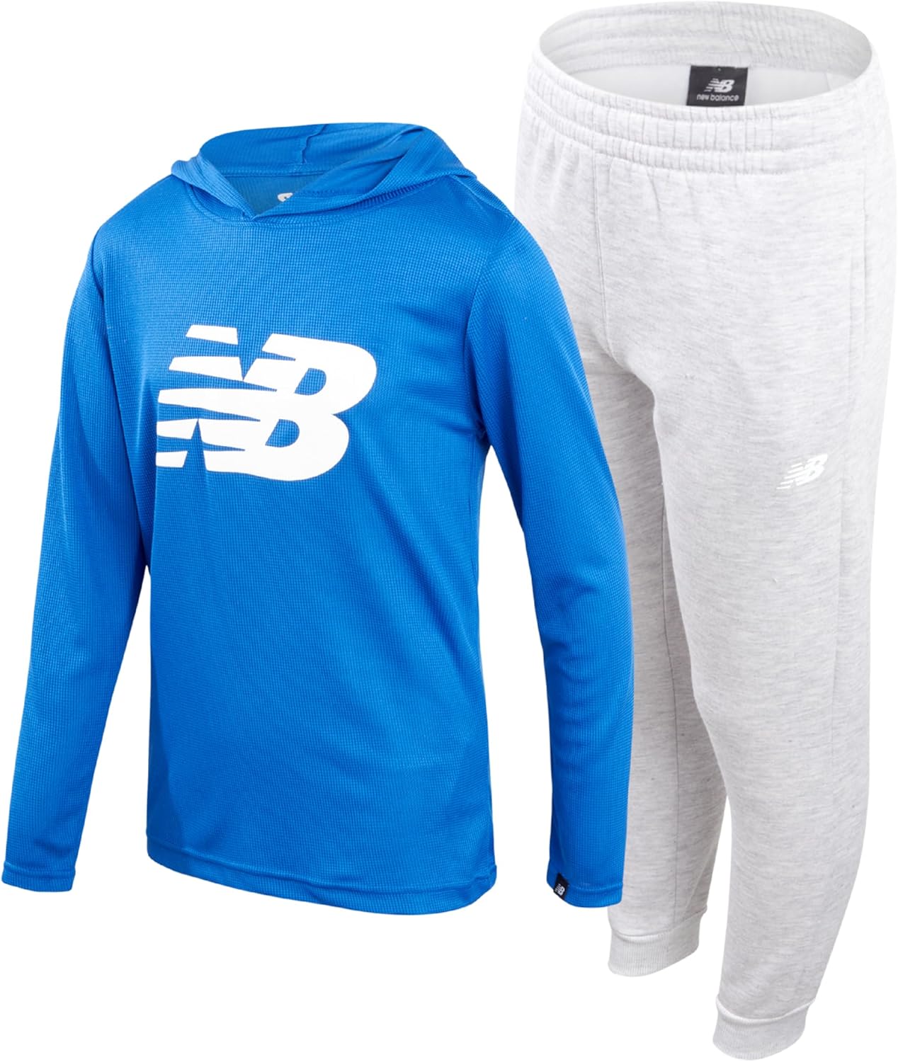 New Balance Boys' Active Sweatsuit - Waffle Knit Hoodie Set