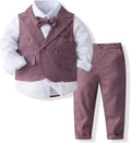 Baby Boys Gentleman Bowtie Formal Outfit Suit - Little Gentleman Look