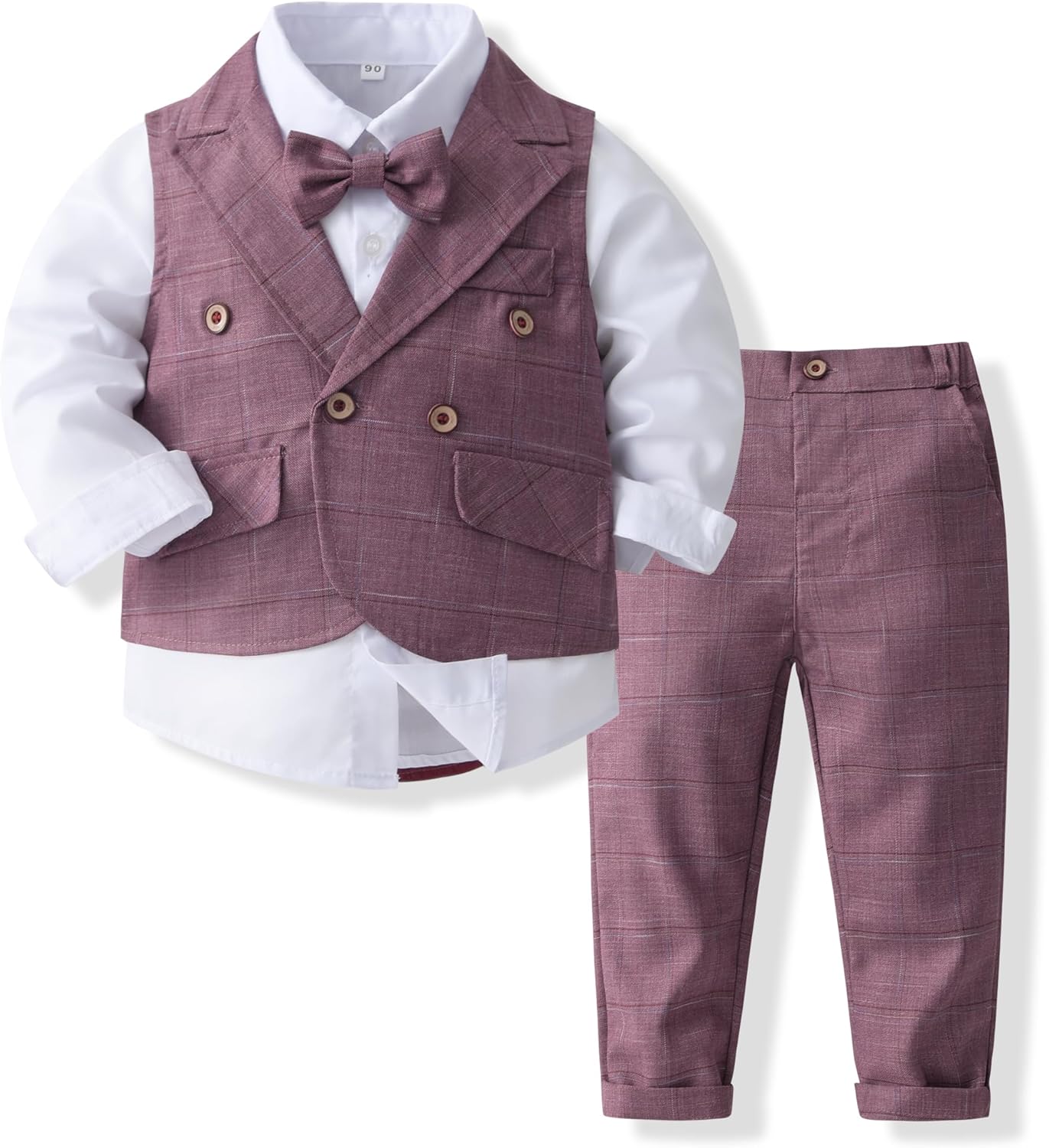 Kimocat Baby Boys Gentleman Bowtie Formal Outfit for Any Occasion