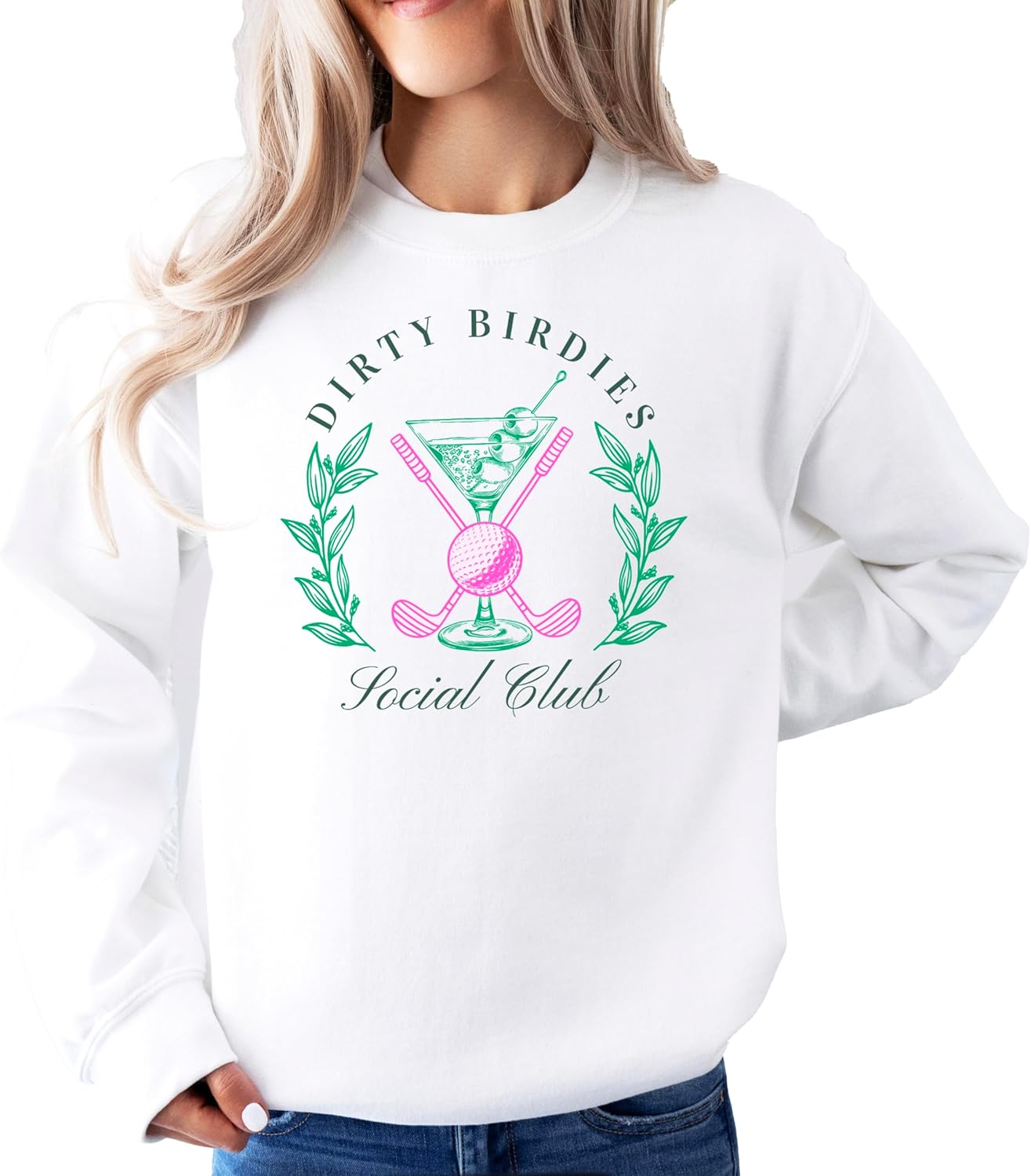 Women's Funny Golfing Sweatshirt - Social Club Chic