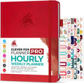 A4 Red Clever Fox Planner PRO Schedule - Undated Weekly & Monthly