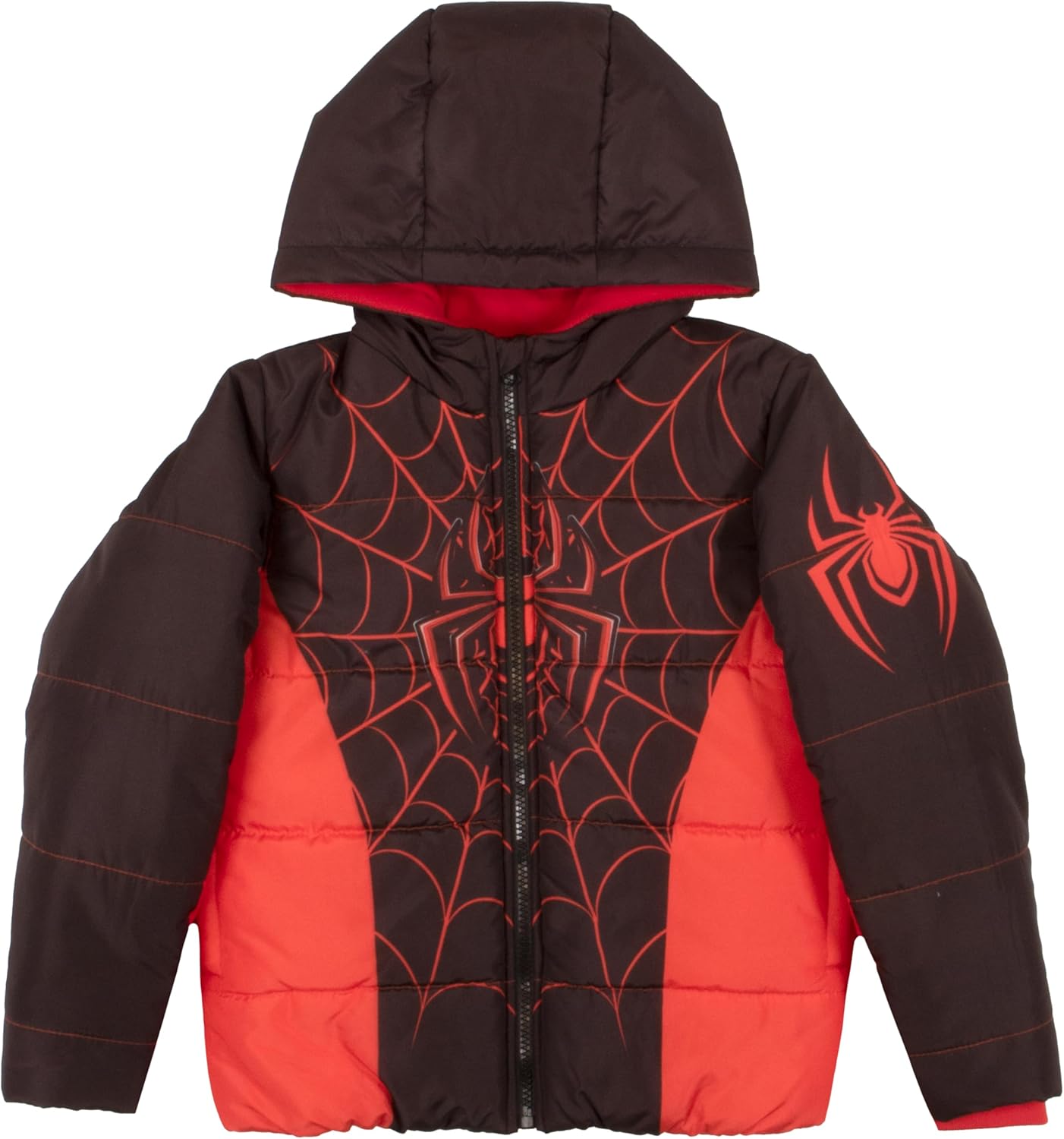Marvel Winter Coat for Boys - Spider-Man Puffer Jacket