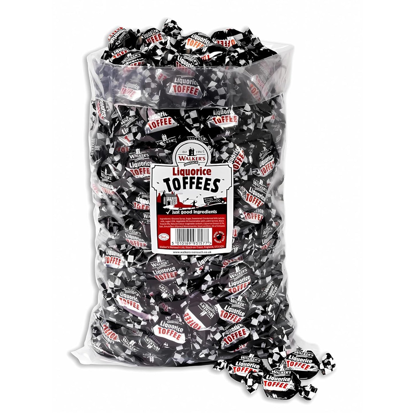 Walkers Nonsuch Liquorice Toffees Bulk Bag for Sweet Lovers