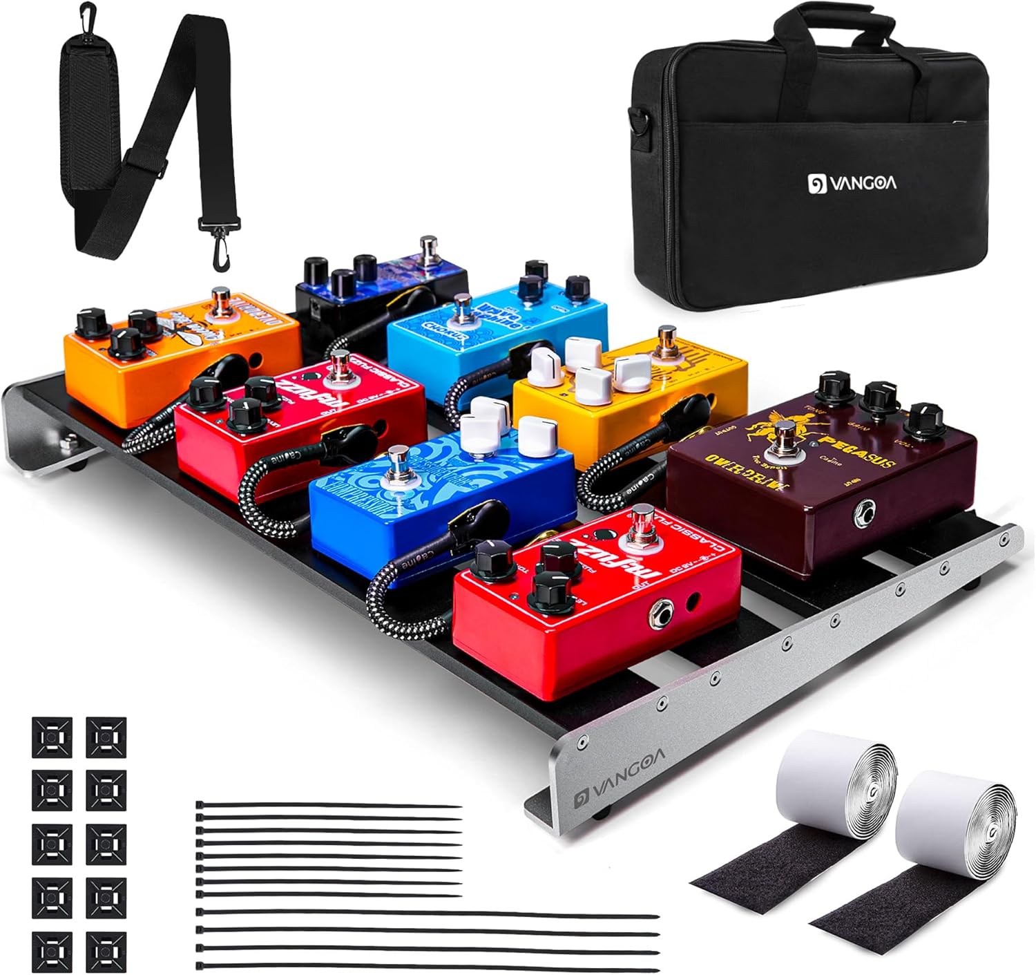 Vangoa Sturdy Pedal Board for Electric Guitarists