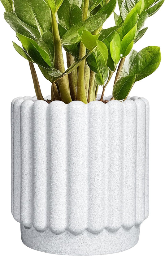 Stylish 7.6 Inch Ceramic Planters for Indoor and Outdoor Use