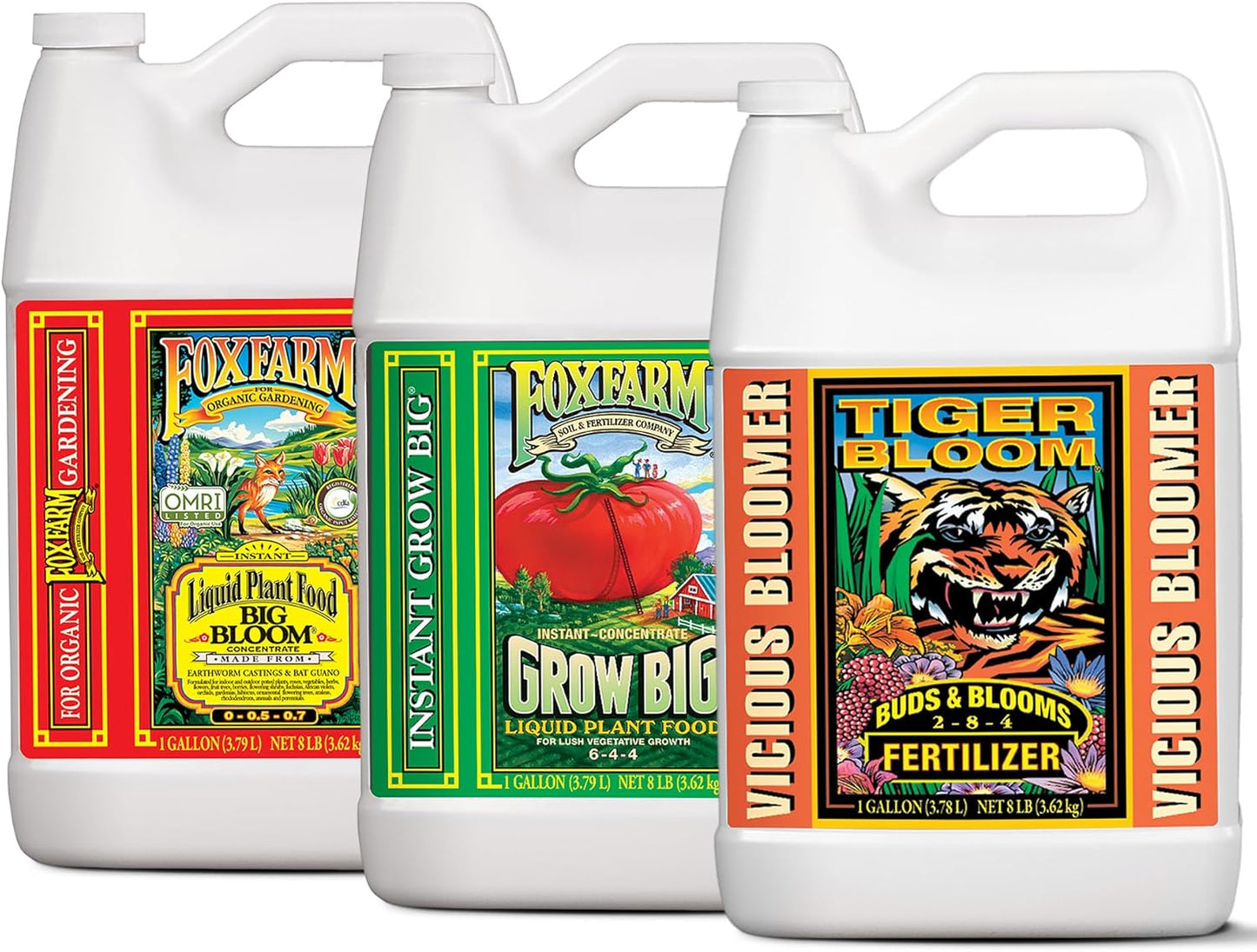 Fox Farm Fertilizer Soil Trio Liquid Nutrient for Thriving Plants