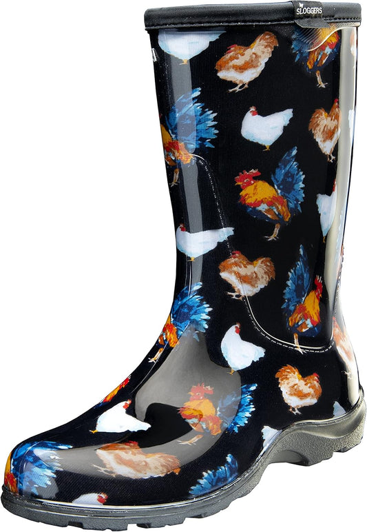 Sloggers Waterproof Garden Rain Boots for Women - Cute Mid-Calf