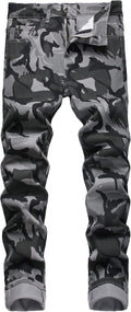JUNBAOSS Men's Slim Fit Stretch Ripped Jeans - Stylish Comfort