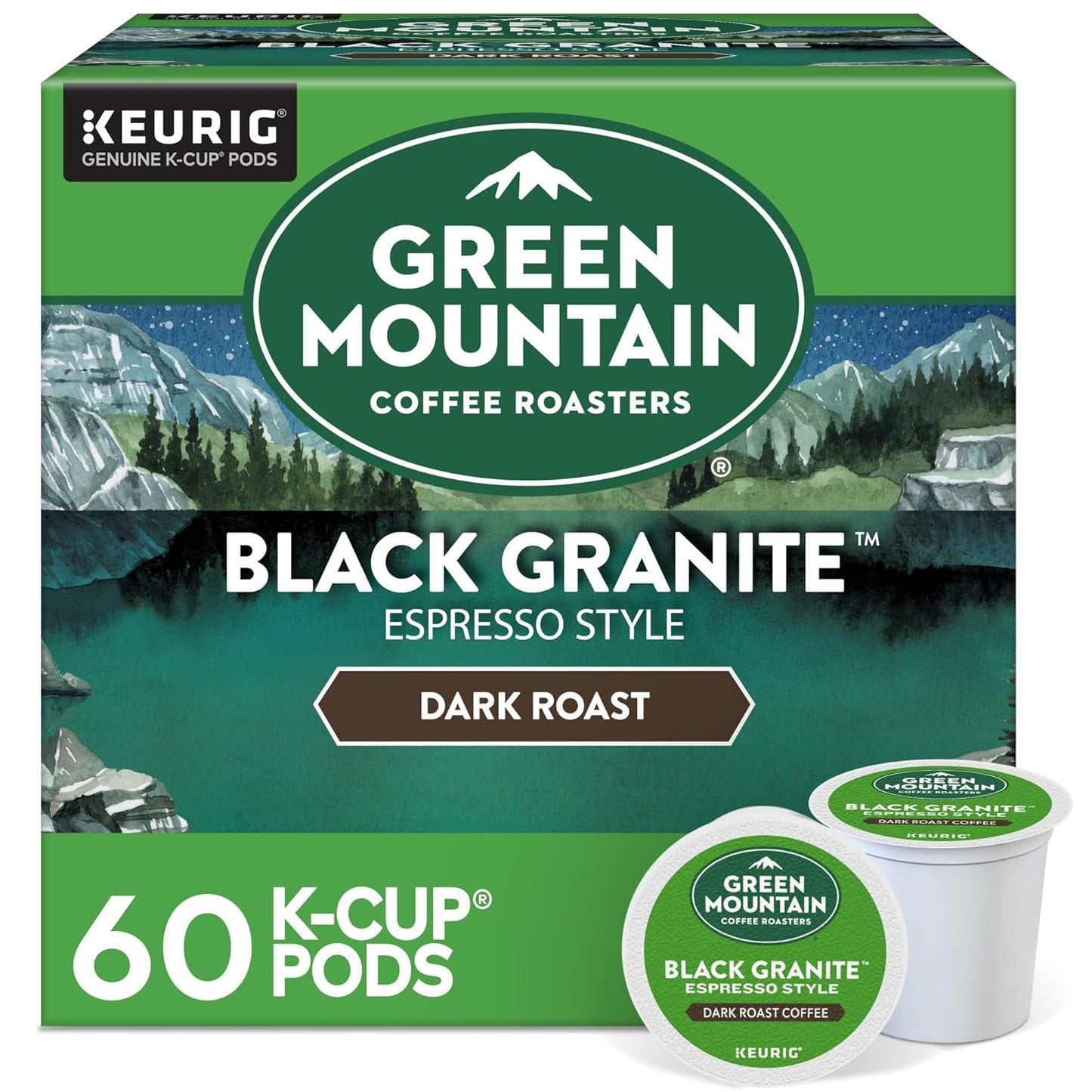 60 Dark Roast Espresso K-Cups, Green Mountain Coffee