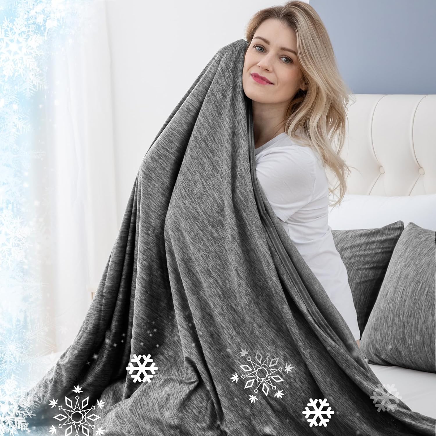 Cooling Blanket for Hot Sleepers by CHOSHOME - Lightweight & Soft