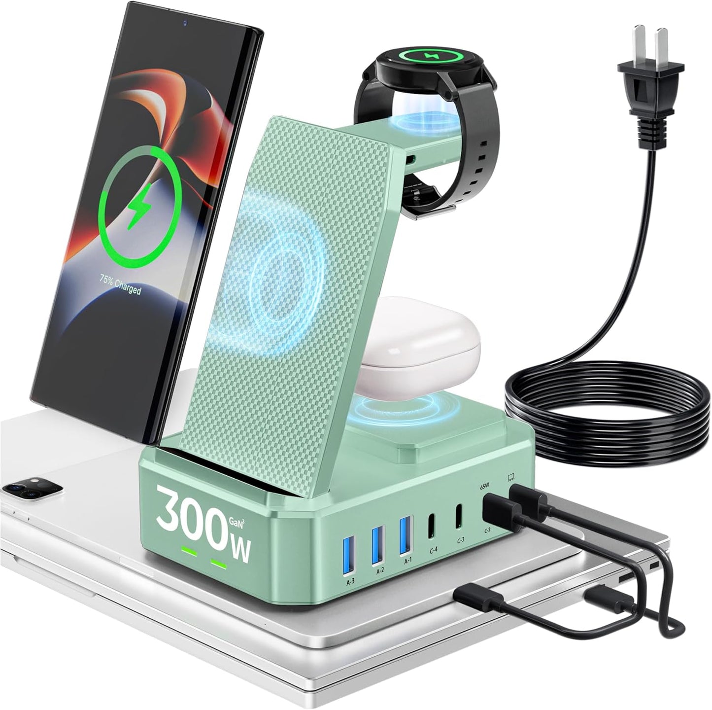 300W Wireless Charger for Samsung Devices - Zutspzss 10 in 1