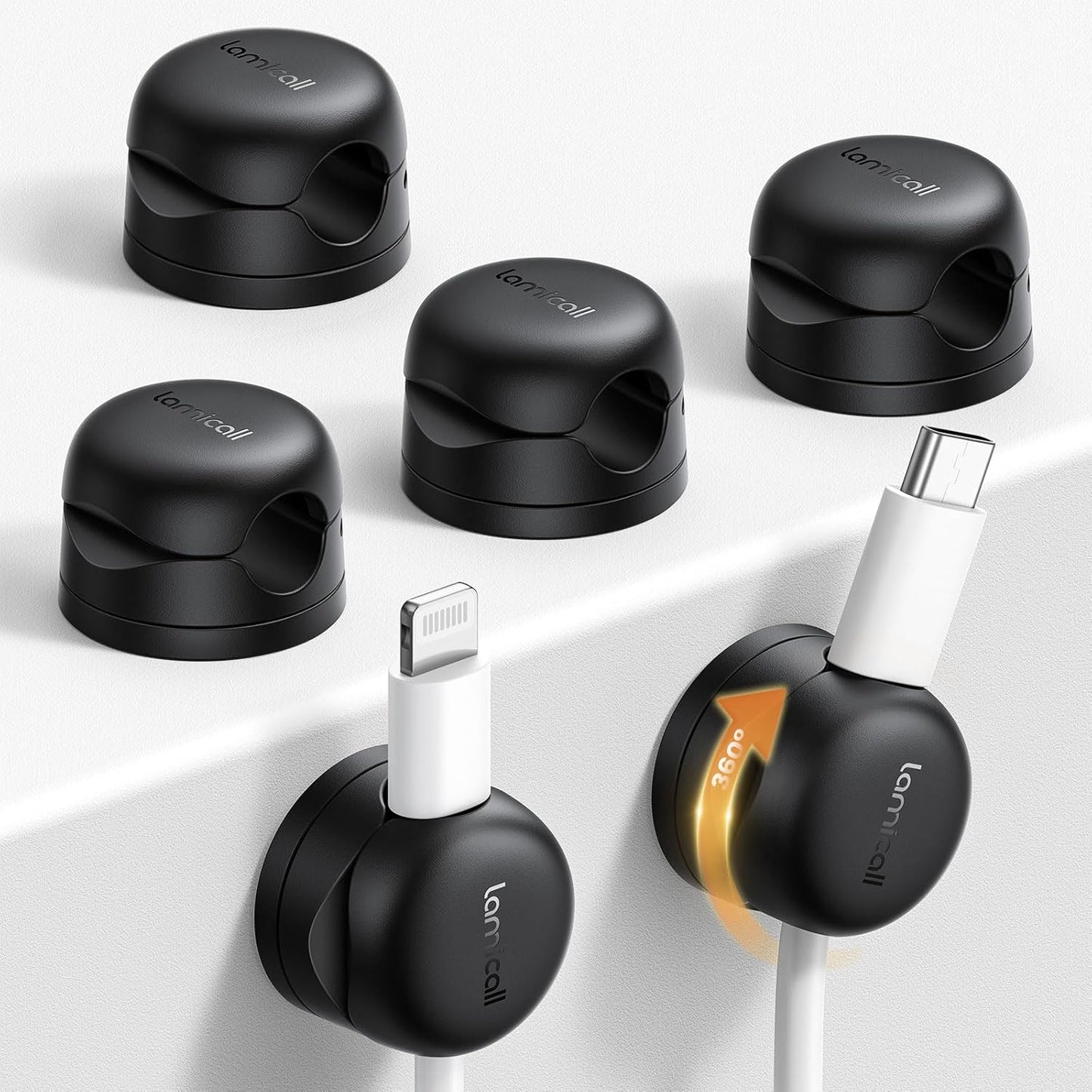 Organize Cords Effortlessly - Lamicall Cable Clips