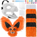 DIY Dino Mask Kit 13 Pcs - Complete Furry Dinosaur Costume Kit