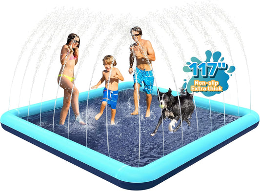 117 in Splash Pad for Dogs and Kids - Safe Summer Fun