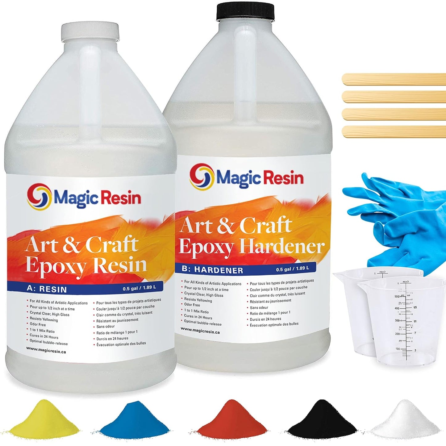 Epoxy Resin Kit for Art & Craft - Odorless Crystal Clear Resin