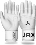 JAX Batting Gloves Full Wrap Support - Durable Cabretta Leather