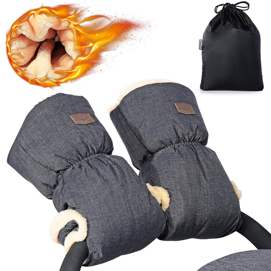Orzbow Faux Sheepskin Gloves for Stroller - Ultimate Warmth