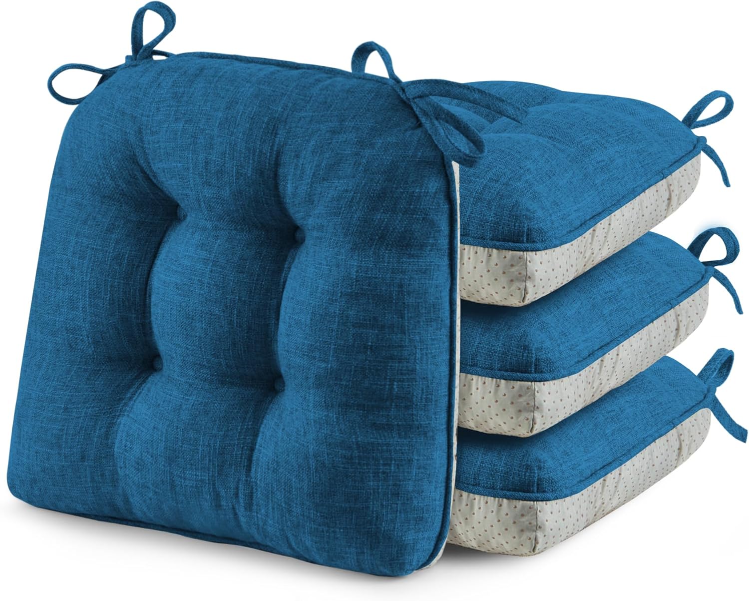 Puredown Tufted Memory Foam Chair Cushions for Dining Chairs