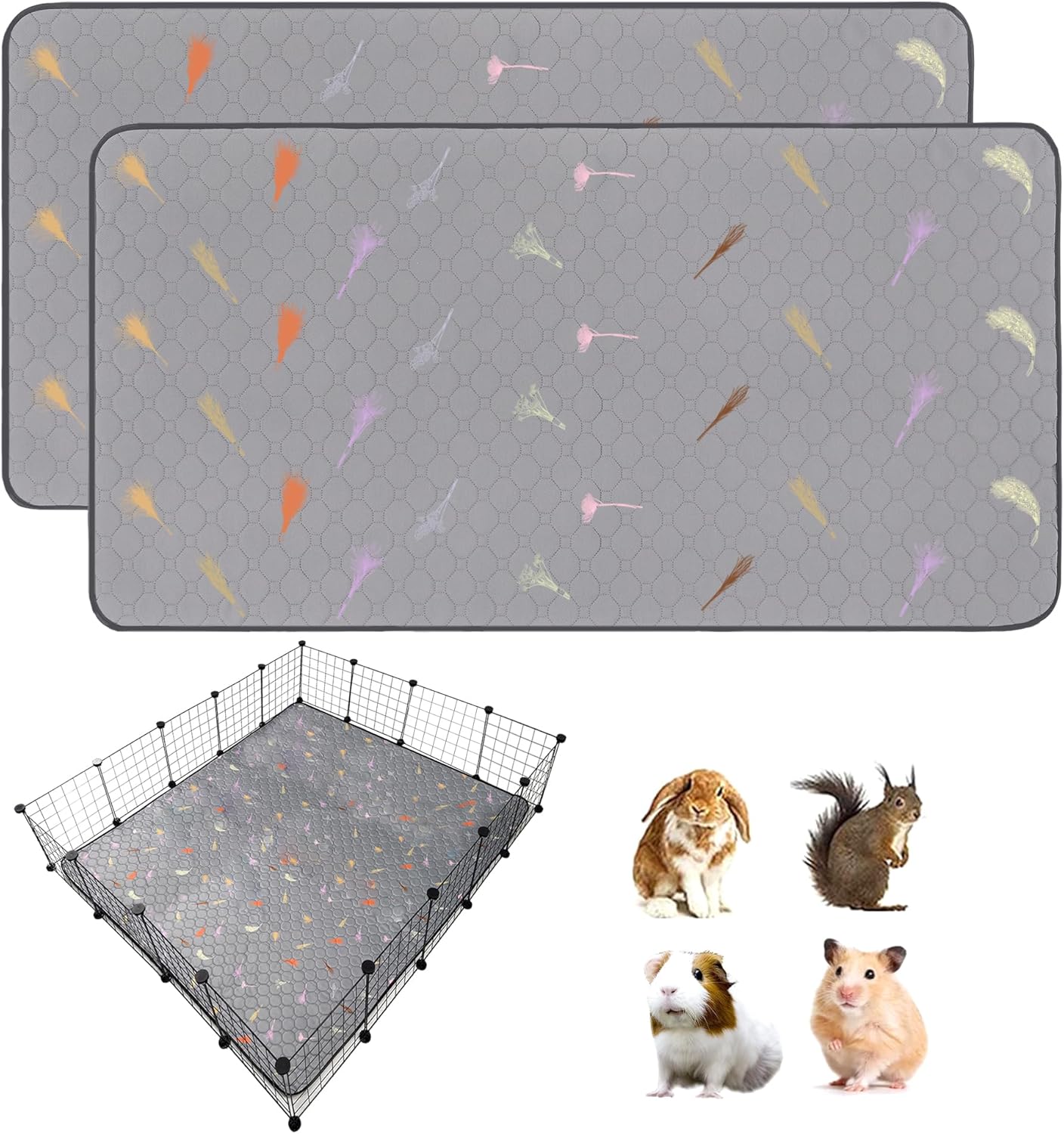 Super Absorbent Guinea Pig Cage Liners for Small Pets 48in x 60in