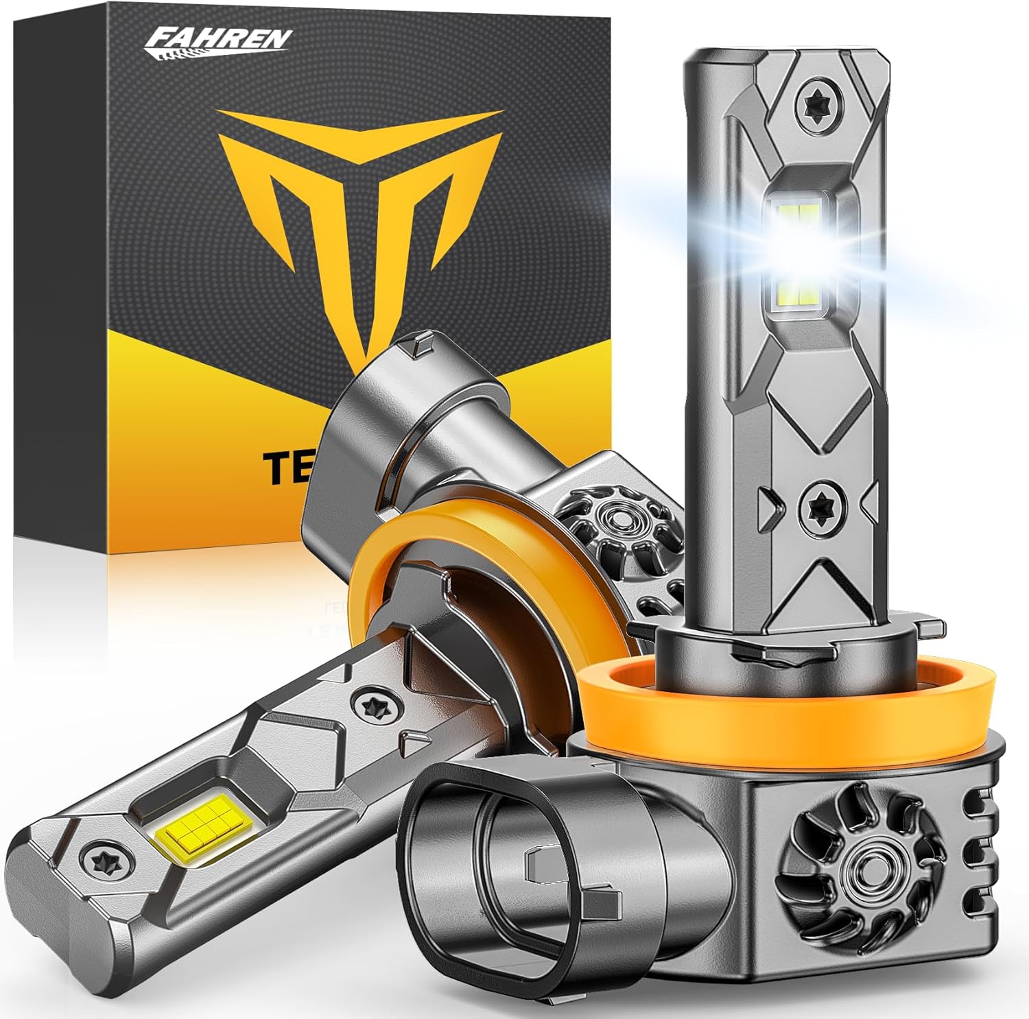 FAHREN H11 Bulbs: 1000% Brighter, Perfect Beam Pattern & Durable