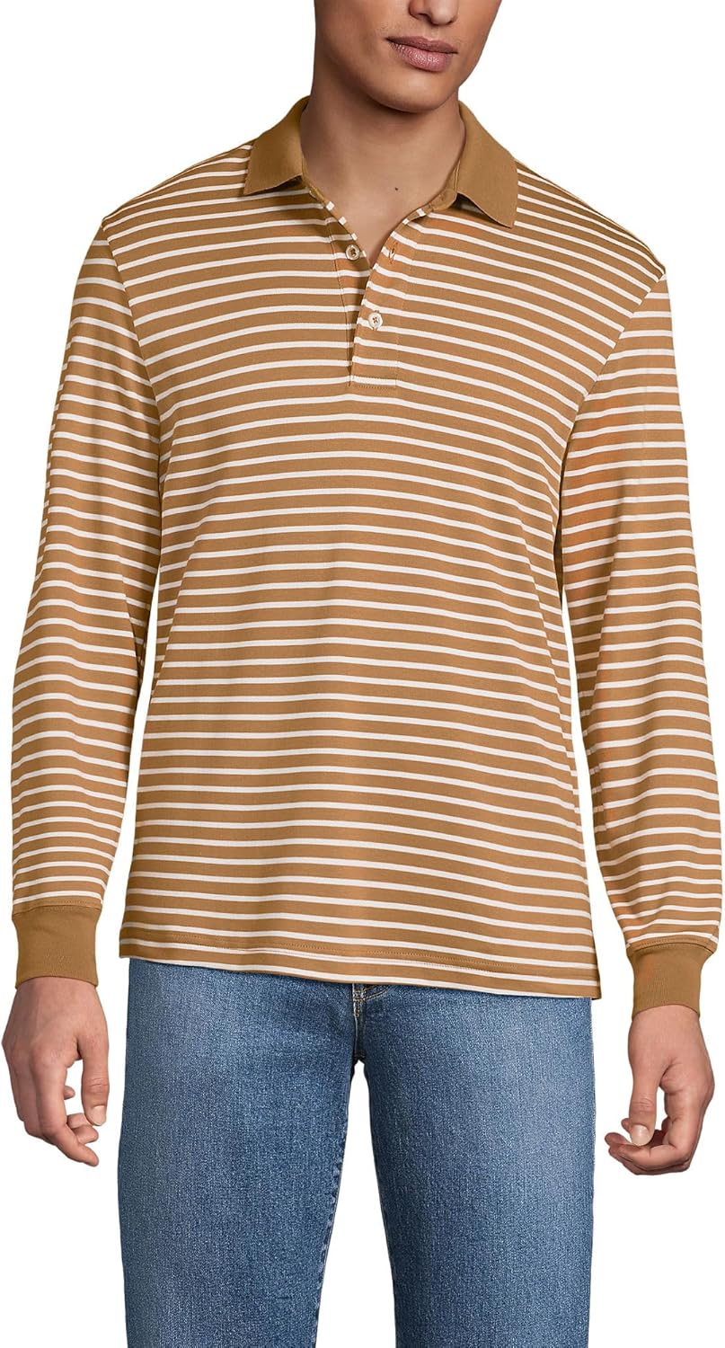 Lands' End Men's Long Sleeve Supima Cotton Polo Shirt Review