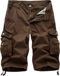 AOYOG Men's Camo Cargo Shorts Relaxed Fit - Multi-Pocket Comfort