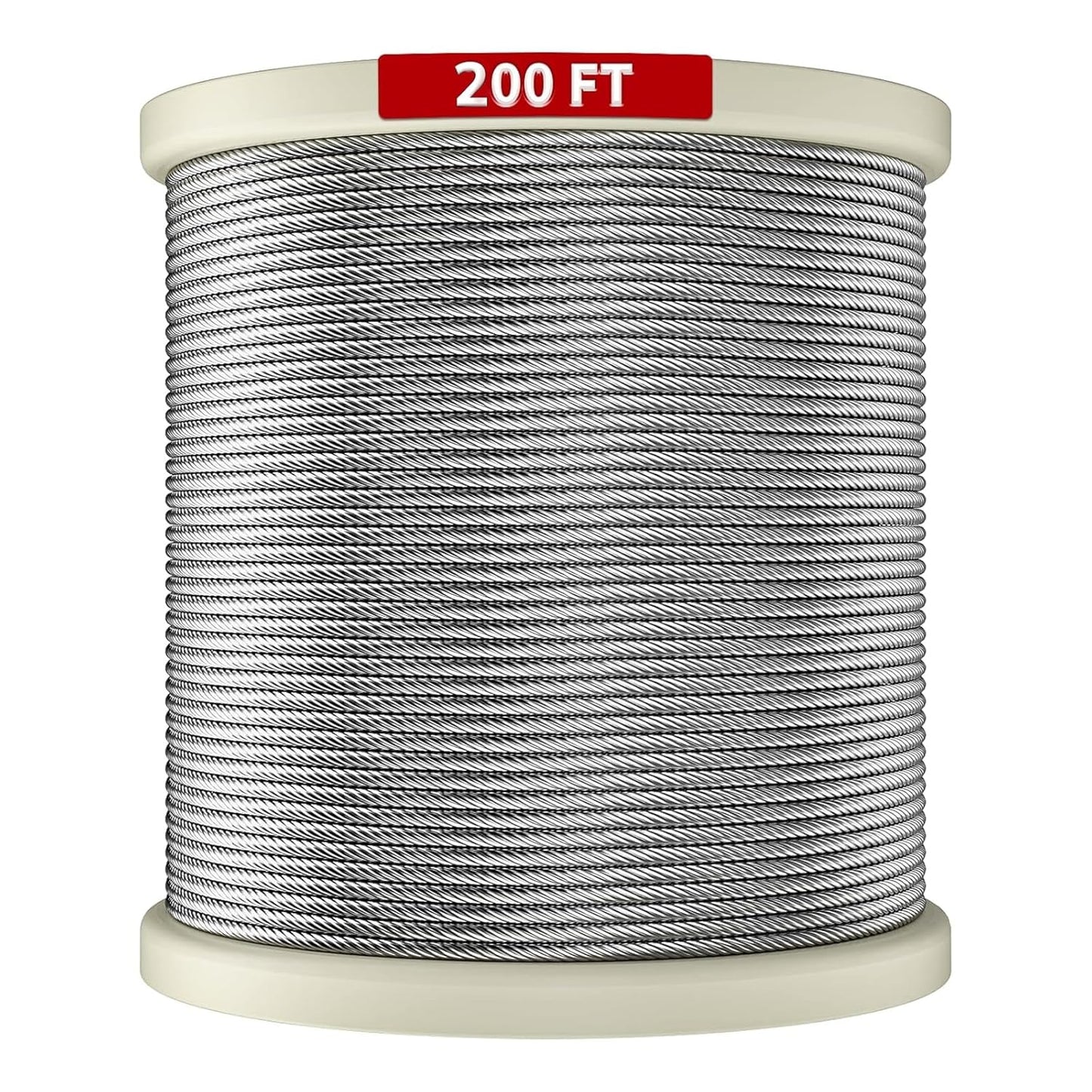 LuckIn 1/4 Stainless Steel Cable for Zipline and Railing Use