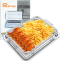 Air Fryer Basket for Oven 15.5 x 11.6 in - Stainless Steel Crisper