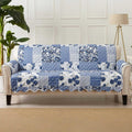 Reversible Patchwork Sofa Cover - Washable Slipcover Protector