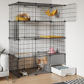 Oneluck Large Cat Cage with Litter Box - Spacious 4-Tier Enclosure