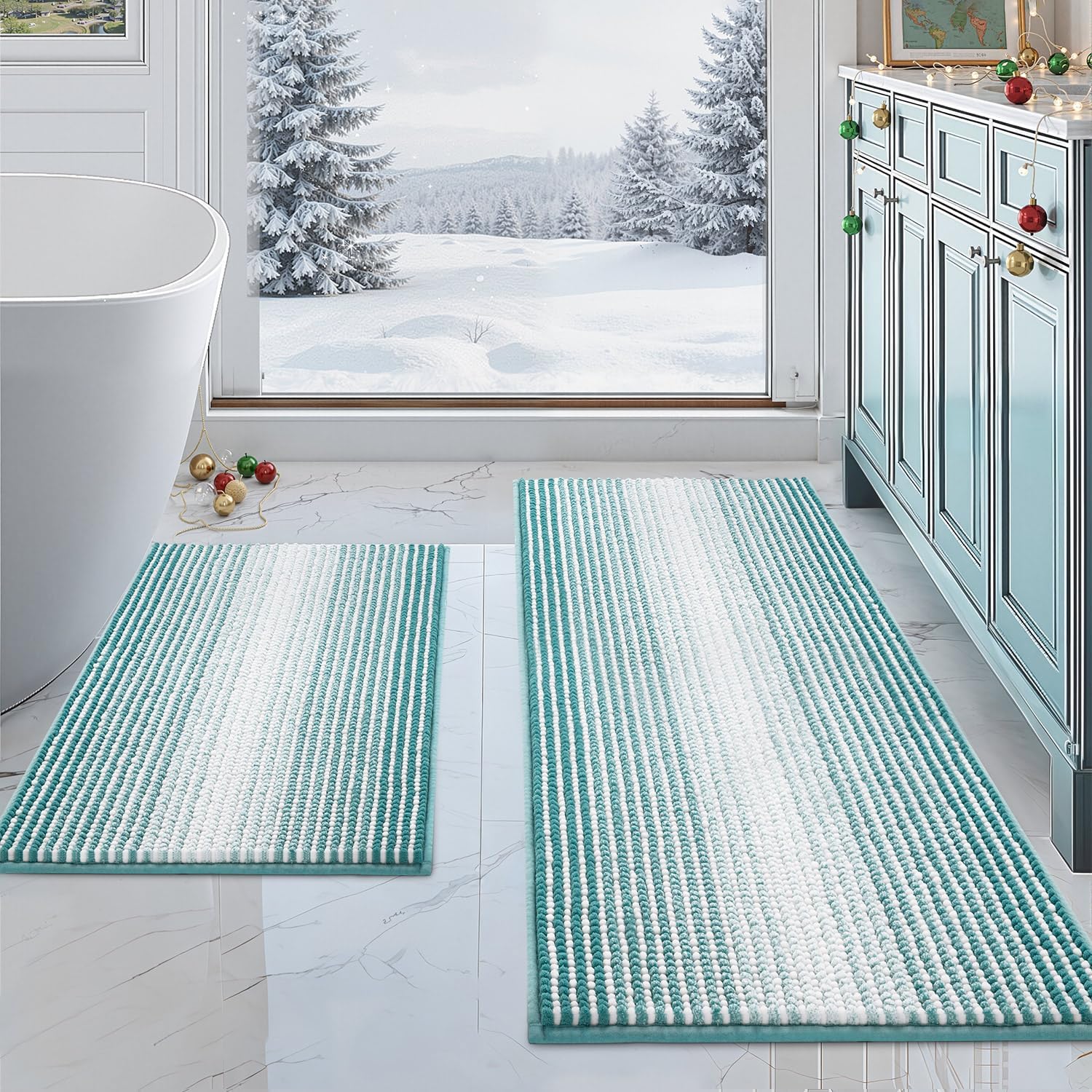 BSICPRO Bathroom Rugs and Mats Sets for Luxurious Comfort