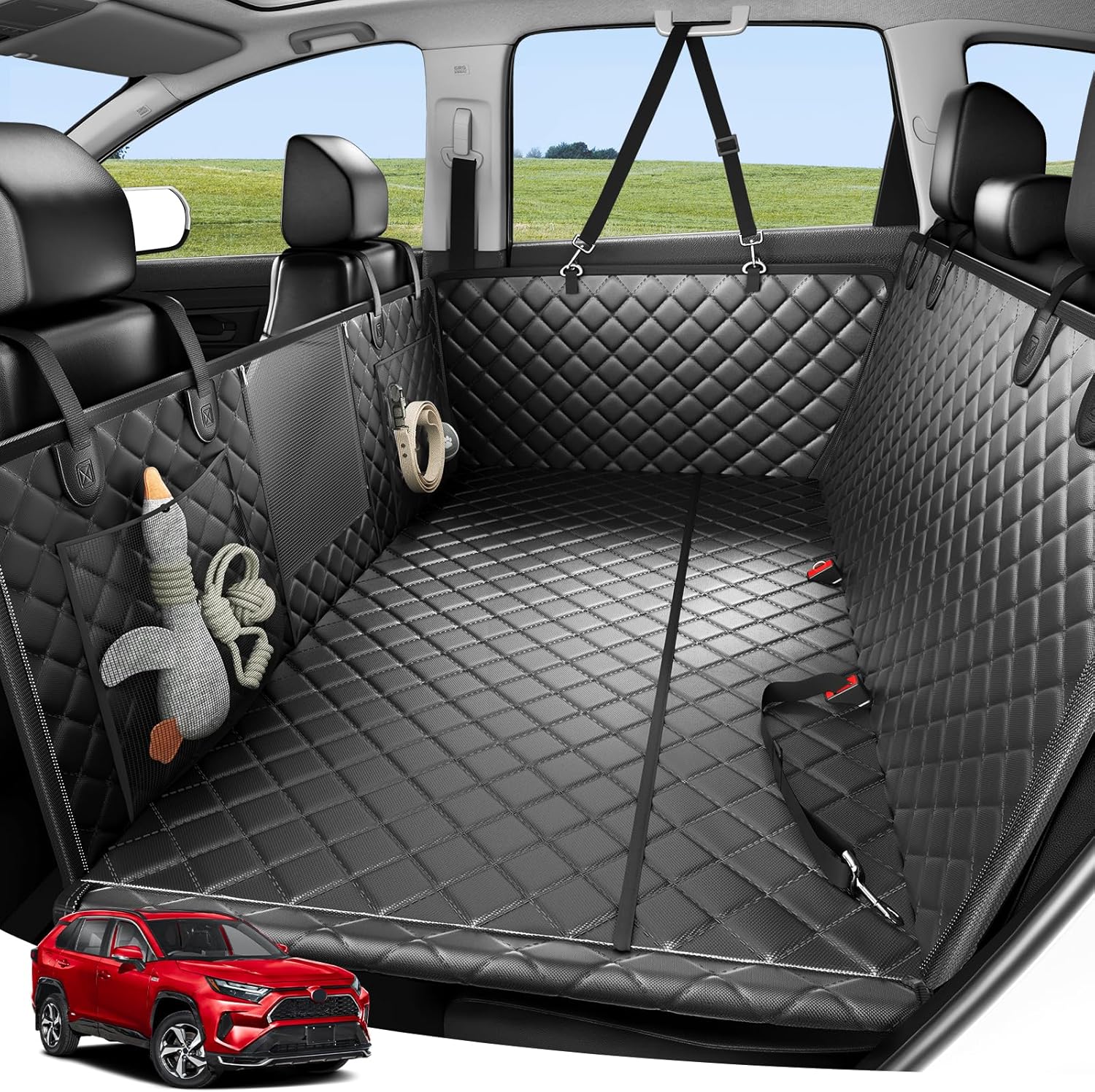 Zanch 2025 Upgraded Dog Car Seat Cover for Ultimate Protection