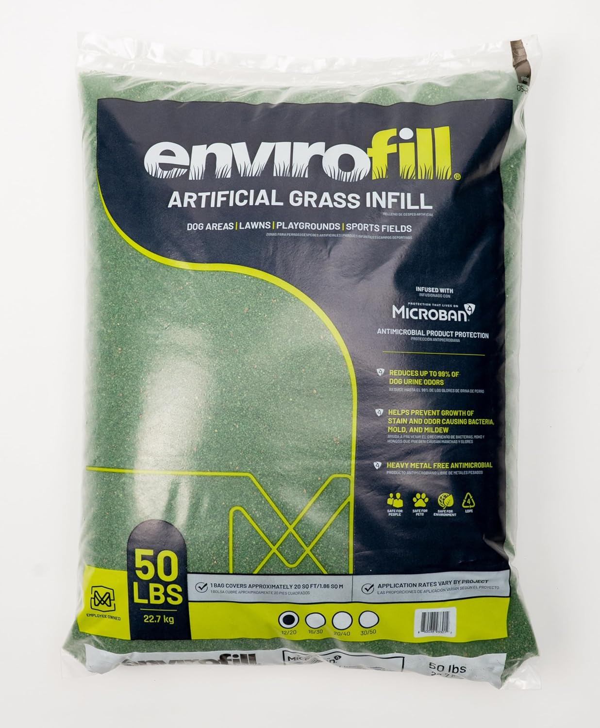 Pro-Grade Coated Green Silica Sand Infill for Synthetic Turf