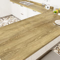 Brown Wood Contact Paper Peel and Stick Countertop Wrap - Easy Kitchen
