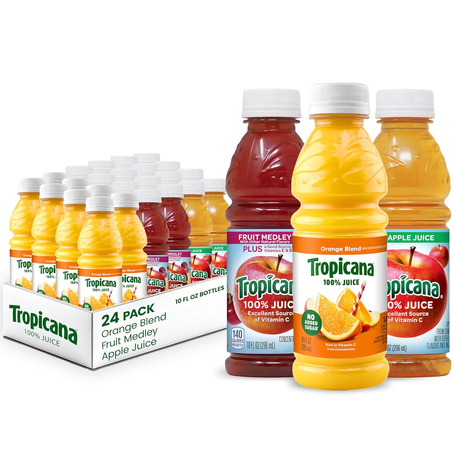 Tropicana 100% Juice Classic Variety Pack - Refreshing Flavors