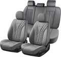 Coverado Car Seat Covers Full Set - Luxury Nappa Leather Protectors
