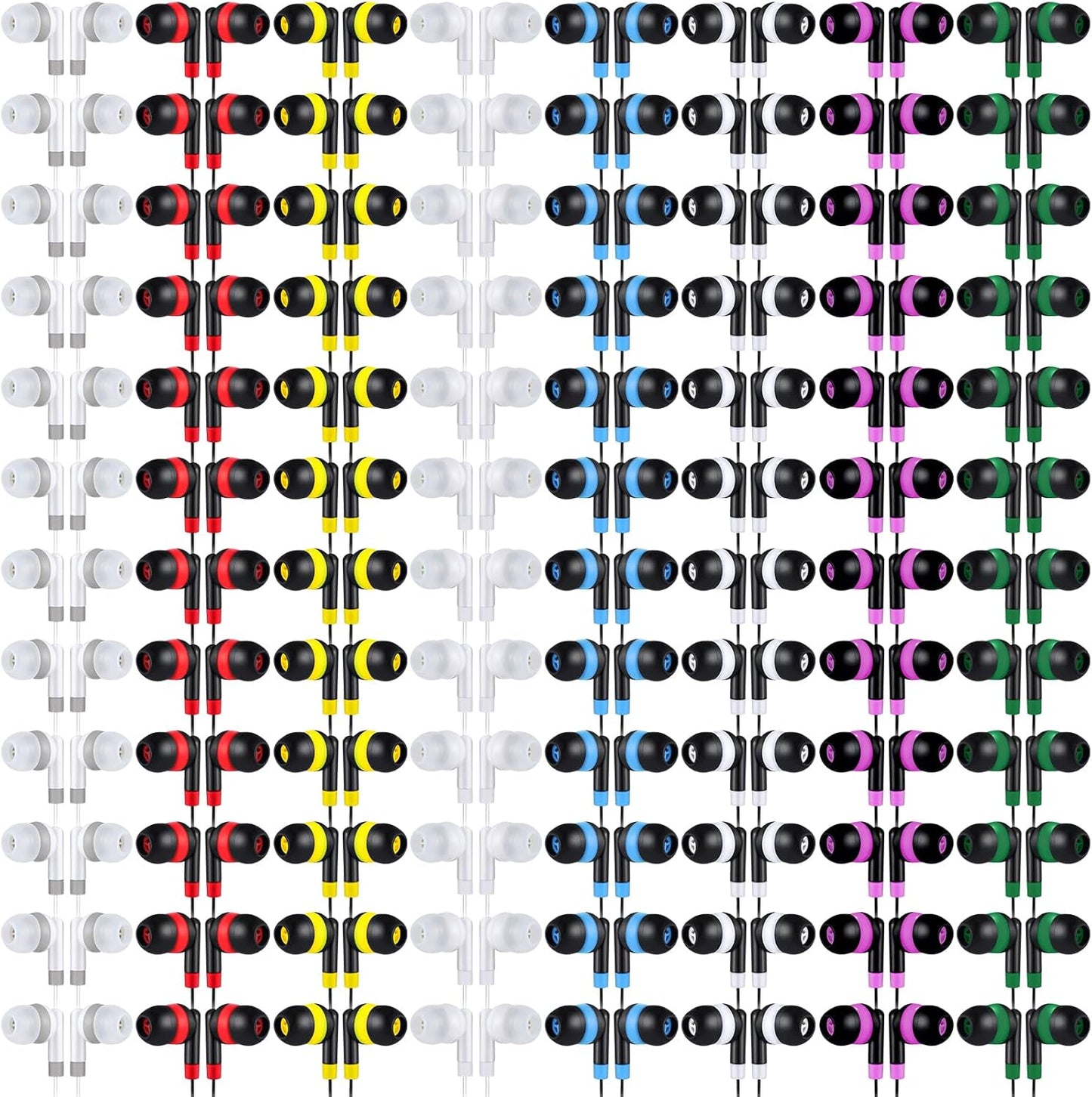 Konohan Bulk Earbuds for Kids - 160 Packs in 8 Colors