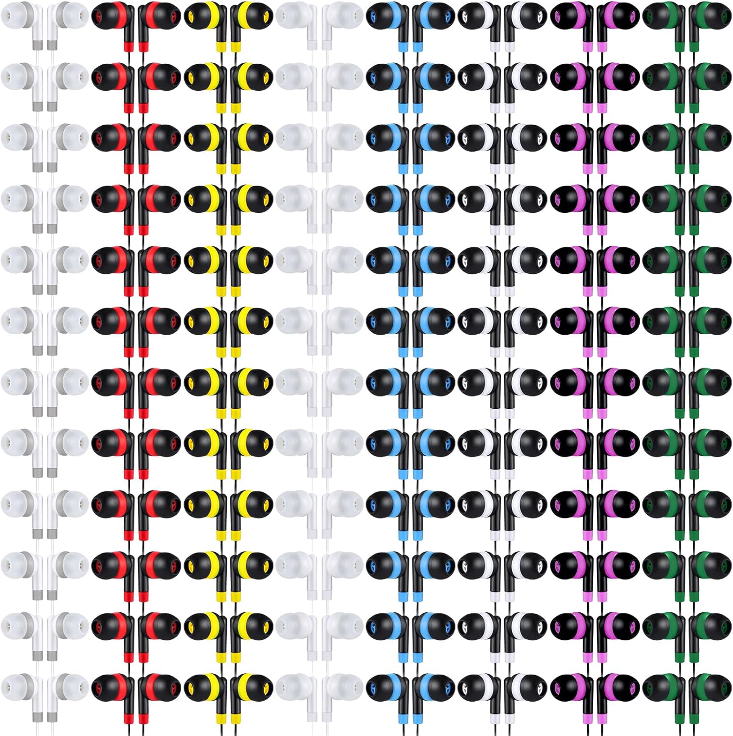 Konohan Bulk Earbuds for Kids - 160 Packs in 8 Colors