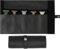 Premium Leather Watch Band Travel Roll - 5 Band Storage