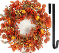 26 Inch Thanksgiving Fall Wreath for Front Door - Bold Autumn Decor
