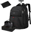 Rolling Backpack for Men with Wheels 17.3 in Laptop - Travel Ready