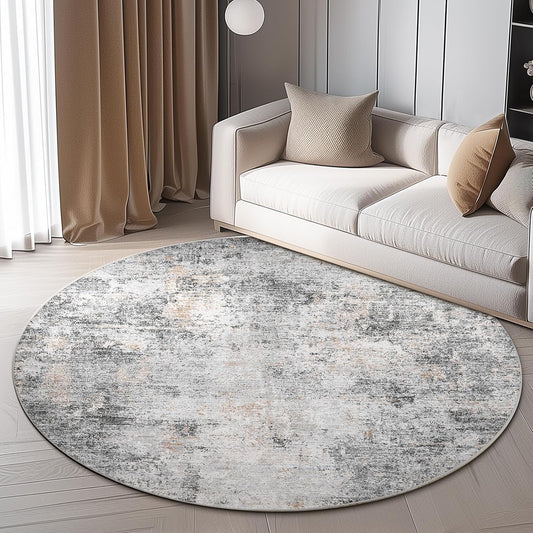 jinchan Round Rug 7ft Modern Area Rug for Stylish Spaces