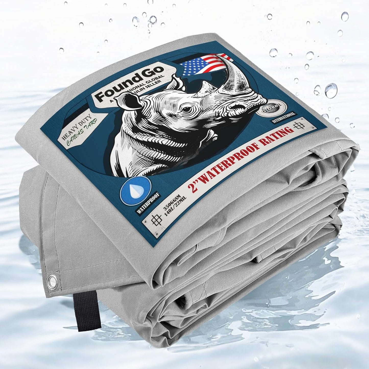 FoundGo Canvas Tarp 8x10ft Heavy Duty Waterproof Tarps Review