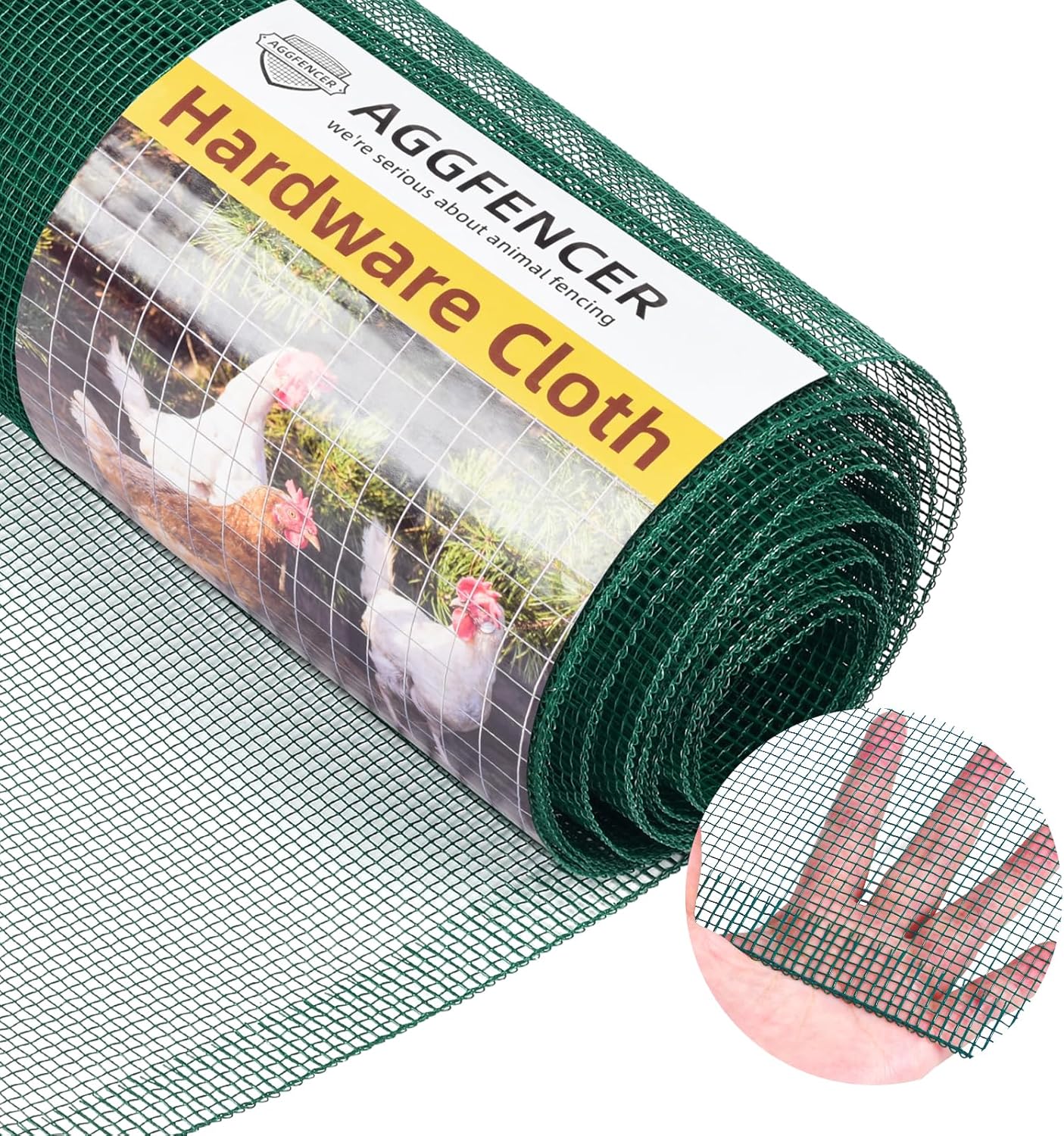 36in x 10ft Green Hardware Cloth for Garden and Fencing Needs