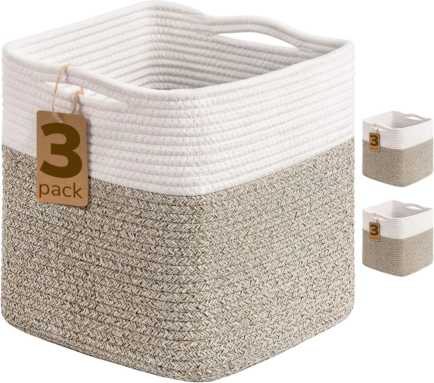 INDRESSME 11x11 Cube Storage Bins for Organizing Your Home